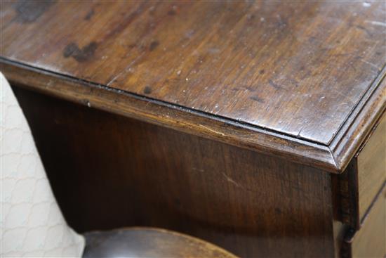 A George III mahogany chest, W.2ft 7in. D.1ft 9in. H.2ft 9in.